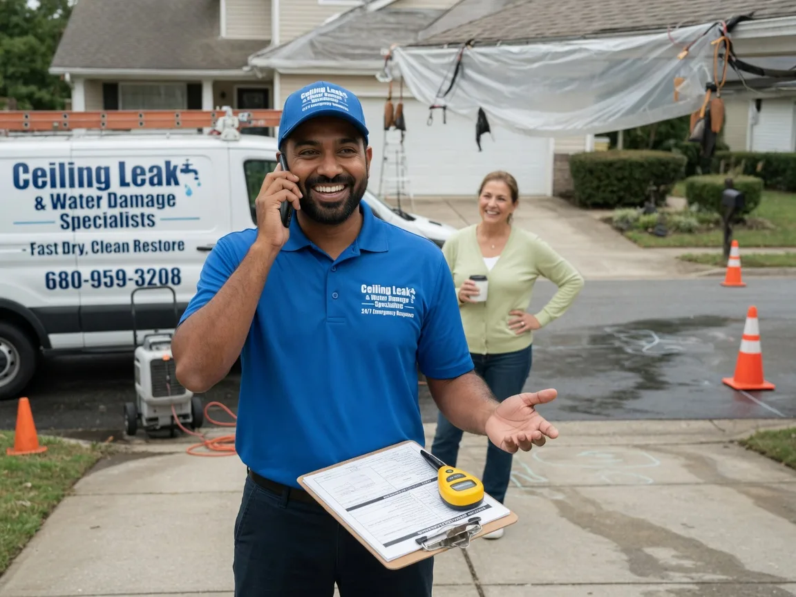 Ceiling Leak Cleanup Midway Park, NC FAQs